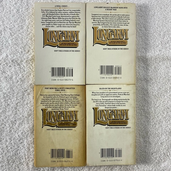 Vintage Longarm Action Western Romance Novel x4 - Picture 6 of 14